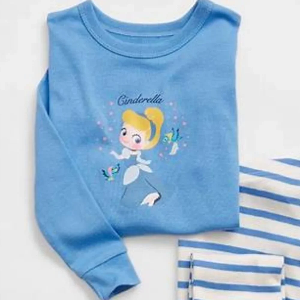 Gap Kids Disney Cinderella 100% Organic Cotton PJ Set